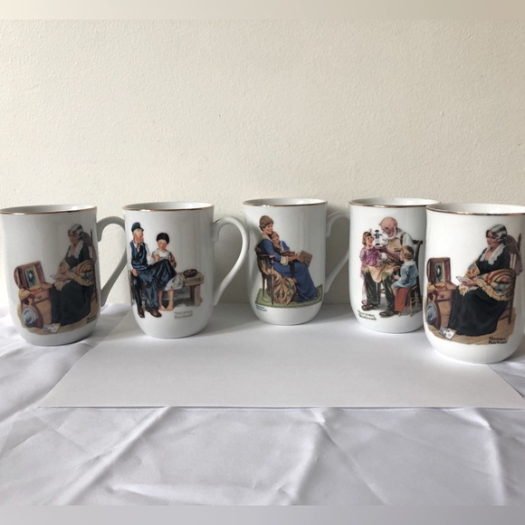 1982 The Norman Rockwell Museum Set of 5 - Picture 1 of 10